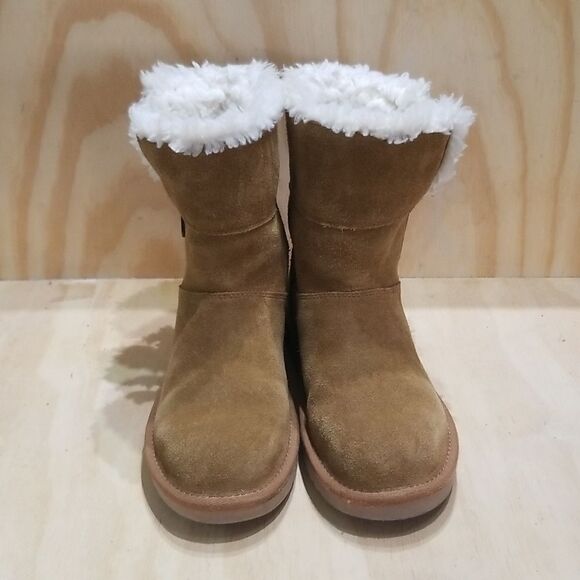 Koolaburra by UGG Tan Boots with White Fur Lining Wmn's size 6 - Picture 2 of 7